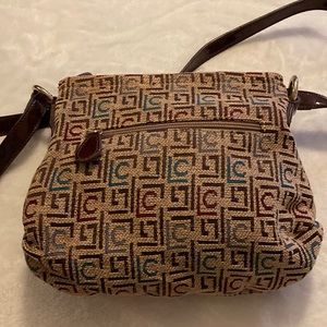 Liz Claiborne shoulder bag. Brown,Tan and hints of blue